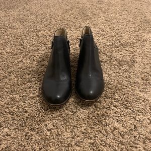 Lucky Brand Black Leather Booties